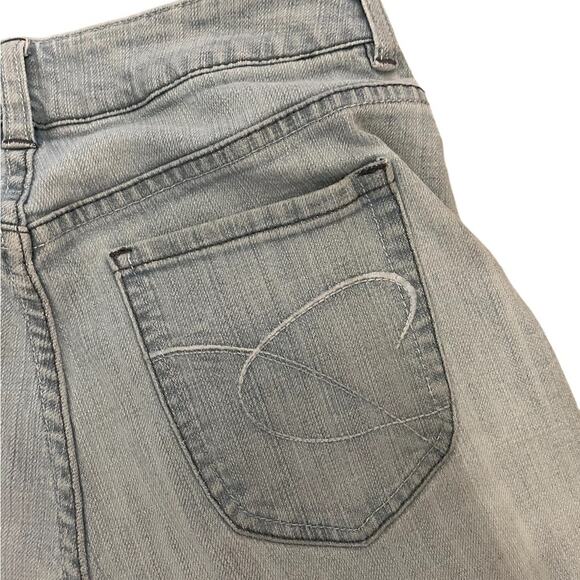 Chicos Platinum Jeans Womens 0 Blue Denim High Rise Boot Cut Light Wash Stretch - Picture 4 of 8